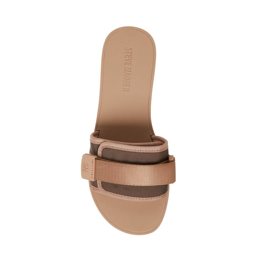 Sandalias de Diapositivas Steve Madden Janelle Mujer Marrones Claro | ES OTSE10